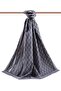 Women's Luxury Medina Silk Shawl Gray-3 - 2