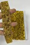 Decorative Strip Gold Iron-On Stone Chain Strip Applique – Decorative Strip, Stylish Design – Dek - 2