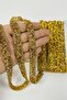 Decorative Strip Gold Iron-On Stone Chain Strip Applique – Decorative Strip, Stylish Design – Dek - 2