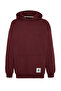 Brown Oversize/Wide Cut Mystic Printed Fleece Inside/Warm Sweatshirt Tmnaw24Sw00150 - 8