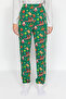 Gri Melanj %100 Pamuklu Yılbaşı Temalı Örme Pijama Takımı THMAW24PT00058 - 6
