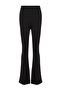 Siyah Yüksek Bel Flare/İspanyol Paça Örme Pantolon TWOAW24PL00164 - 7