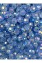 10mm Light Blue Color Honeycomb Model Acrylic Beads with Janjan, Jewelry Bag Beads (100gr,~200 Pieces) - 6