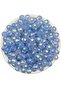 10mm Light Blue Color Honeycomb Model Acrylic Beads with Janjan, Jewelry Bag Beads (100gr,~200 Pieces) - 2