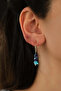 Natural Stone Steel Self-Confidence Earrings with Broken Stones (Apatite, Sodalite, Lapis Lazuli)