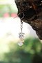 Natural Stone Steel Be Watery Earrings with Broken Stones Guaranteed (Brown Mother of Pearl, Selenite, Howlite) - 3