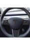 Custom Cut Sticker Set for Tesla Model 3-Y Steering Wheel Logo and Sides (4 Pieces) - 3