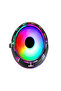 مروحة معالج Rainbow Ufo متوافقة مع Intel AMD ومروحة وحدة المعالجة المركزية الهيدروليكية RGB ذات 3 دبابيس - 3