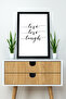 طاولة MDF مكتوبة بإطار من قطعة واحدة "Live Love Laugh"