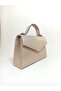 Women's silvery evening dress bag with powder silver chain strap - 2
