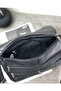 Genuine Leather Medium Size Black Cross Strap Women's Shoulder Bag - 4
