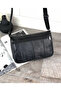 Genuine Leather Medium Size Black Cross Strap Women's Shoulder Bag - 3