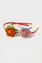 Flowers - Felted Knitted Children's Crown and Hairpin Set - Children's World - 2