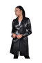Women's Genuine Leather Black Jacket - 2
