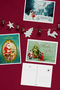 8 Pieces New Year New Year Santa Claus Winter Themed Postcard Set Message Card - 2