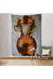 Violin Women's Canvas Wall Cloth - Rug, Women's Violin Art, Watercolor Wall Cloth - Rug-5229 - 6