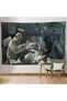 Grim Reaper and Angel Playing Gambling Canvas Wall Cover Rug Death Angel Running Wall Carpet 5373 - 6