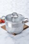 Karat XL 20 cm Deep Glass Lid 4.25 Lt Steel Pot 17162 - 2