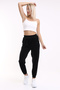 Women's Sweatpants Soft Velvet Special Textured Jogger Loose Fit - 5