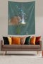Little Girl's Light-Scattering Gift Box Stain-Proof Fabric Wall Cloth Wall Tapestry Tapestry - 2
