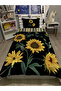 Sunflower Patterned 3D Digital Printed Single Duvet Cover Set