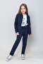 Girl's Stone Detailed Stylish Tracksuit Set (2 pieces) - 2