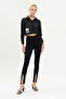 Women's Black Color Detailed Lycra Fabric Slim Fit Denim - 4