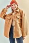 Women's Wrapped Fabric Double Pocket Jacket 4636