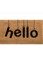Multi-Purpose Inner and Outer Door Mat, Multi-Purpose Interior and Exterior Decorative Door Mat HELLO 60-40 cm