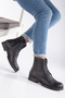Black Daily Cold And Waterproof Unisex Comfortable Boots - 4