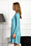Vienetta SS23804207 Women's / Dressing Gown Long Sleeve / Turquoise - 2