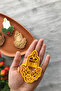 Yellow Kokina Flower Candle Dough Shaper / Cookie Mold / Ceramic Mold / 6x9 cm - 3