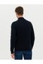 HALF FISHER NAVY BLUE KNIT SWEATER - 2