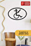 60*36 cm Skull Disabled - Vehicle, Auto, Laptop and Wall Compatible Sticker - 6