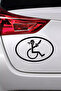 60*36 cm Skull Disabled - Vehicle, Auto, Laptop and Wall Compatible Sticker - 3