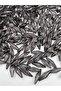 Smoked / Dark Gray / Anthracite Large Barley Model Acrylic Beads, Jewelry, Bag Making Beads (100gr, ~45 Pieces) - 2