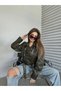 Luxury Quality Women's Balloon Sleeve Vintage Biker Leather Jacket - 6