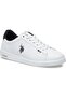 US Polo AssnFranco Unisex White Navy Casual Sneakers - 8