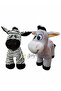 Toy Double 28 cm Cute Plush Donkey and Plush Zebra - Sleep and Playmate Gift