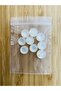 Pearlescent Half Pearl Button 1.3cm Pack of 10. Anthracite. - 2