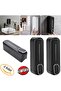 2 Pieces Wall Mounted Press-on Liquid Soap Dishwashing Liquid Bottle Liquid Soap Dispenser 350 Ml Black Color