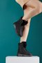 Women - Girls - Unisex Winter Fur Zippered Anatomical Sole Winter Boots - Black - 2