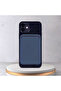 iPhone Magsafe Supported Card Holder Leather Material Cardsafe Navy Blue - 2