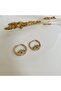 VIP Series Zircon Jewelled Eye Figured Xuping Hoop Earrings - 3