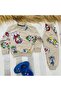 Boy's Suit Dog Printed Cream Color Top and Bottom Set - 2