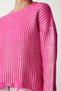 Woman's Pink Shiny Knitwear Sweater with Ripped Detail PF00021 - 5