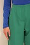 Women's Emerald Green High Waist Front Darts Fillet Pocket Tube Leg Trousers ALC-X10990 - 4