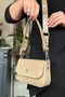 Medium Size Women's Shoulder Bag with 2 Straps and 5 Compartments Suitable for Daily Use 23cm-14cm gold - 6