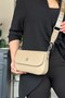Medium Size Women's Shoulder Bag with 2 Straps and 5 Compartments Suitable for Daily Use 23cm-14cm gold - 5