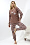 Fwn 5010 Plush Welsoft Fleece Winter Soft Women's Pajamas Set